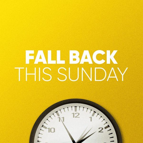 Fall Back This Sunday