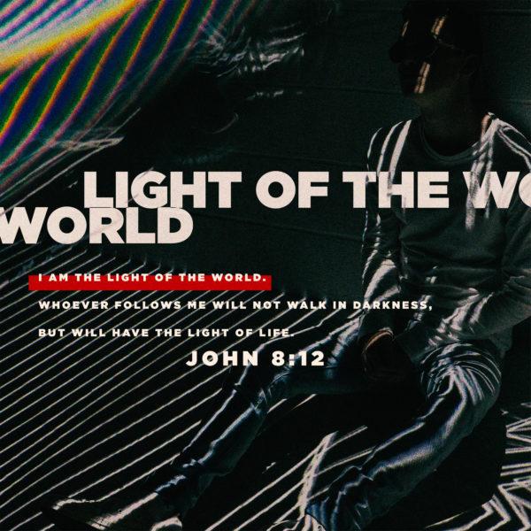 I am the light of the world. Whoever follows me will not walk in darkness, but will have the light of life. – J...