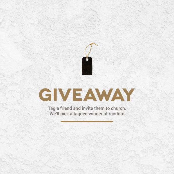 Giveaway: Tag a friend and invite them to church. We’ll pick a tagged winner at random.