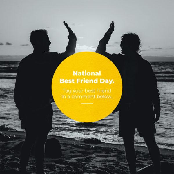 National Best Friend Day. Tag your best friend in a comment below.