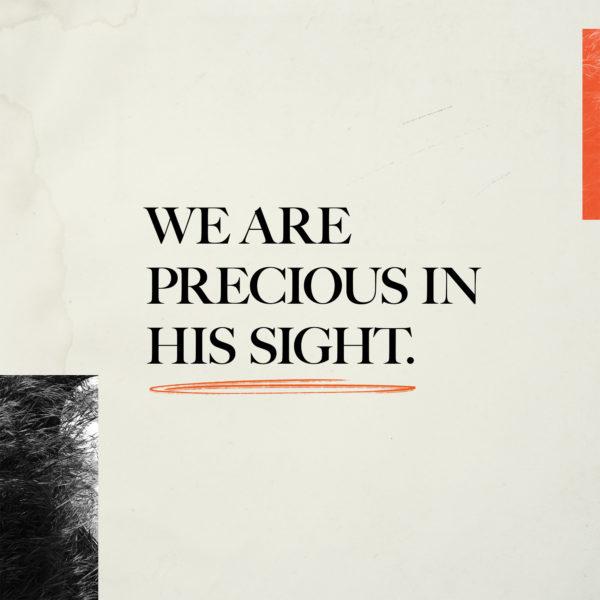 We are precious in His sight.