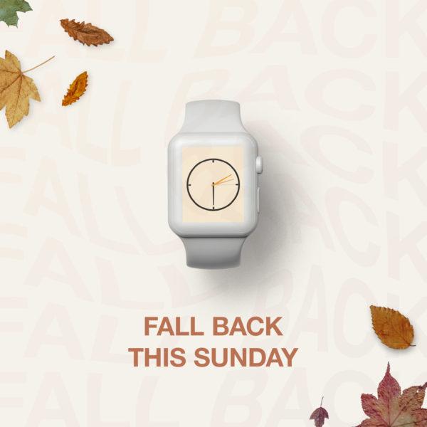 Fall back this Sunday.