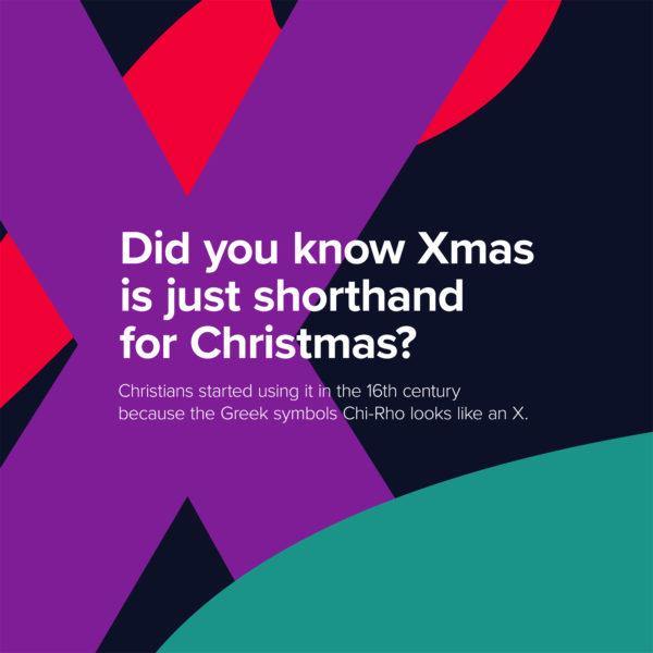 Did you know Xmas is just shorthand for Christmas? Christians started using it in the 16th century because the Greek ...