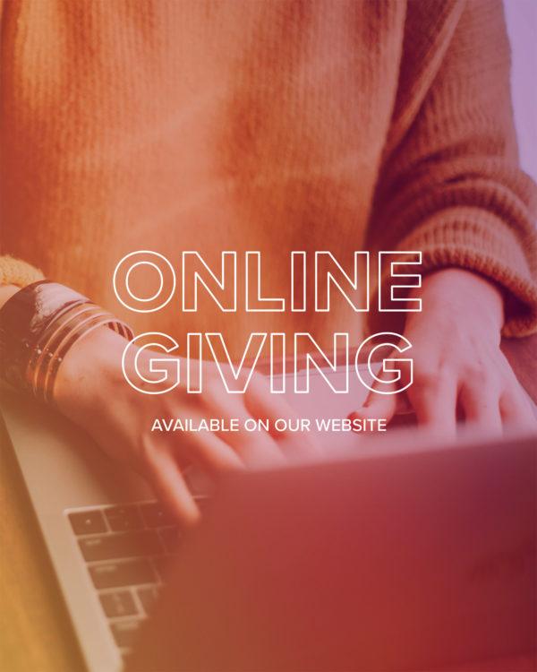 Online giving available on our website