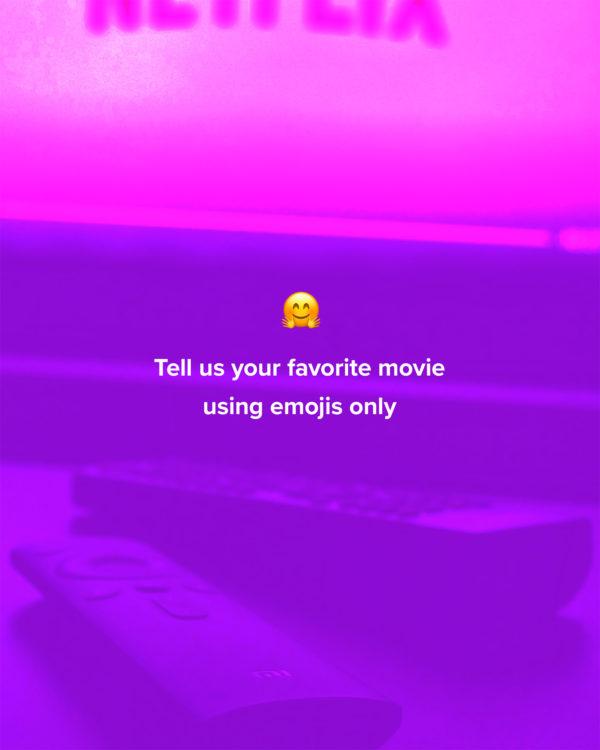 Tell us your favorite movie using emojis only