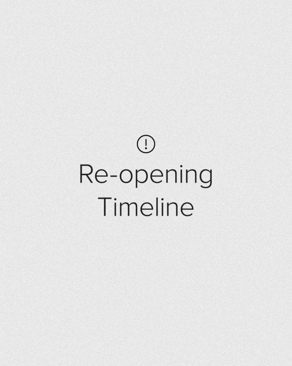 Re-Opening Timeline