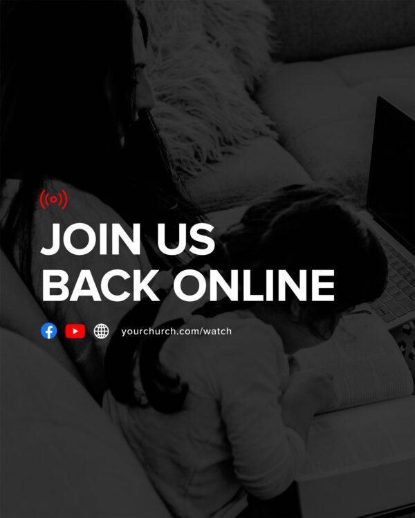 Join us back online