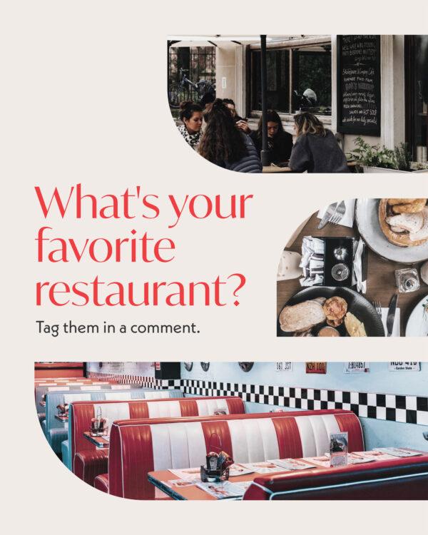 What’s your favorite restaurant? Tag them in a comment.