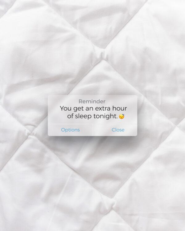 Reminder: You get an extra hour of sleep tonight. 😴