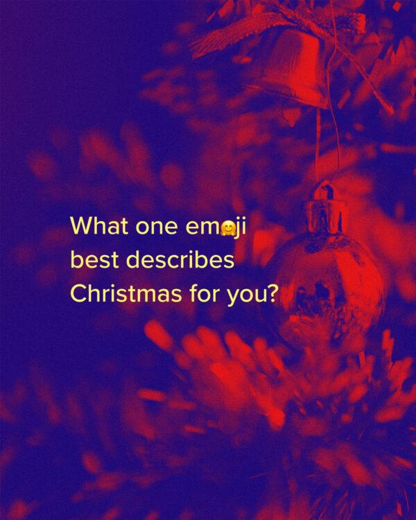 What one emoji best describes Christmas for you?