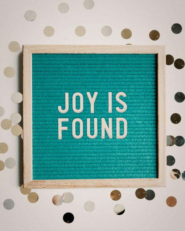 Joy is found.