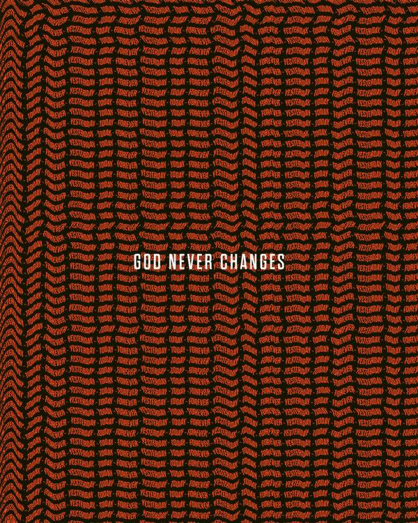 God never changes