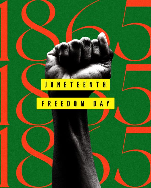 1865. Juneteenth: Freedom day.