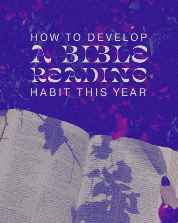 How to develop a Bible reading habit this year.