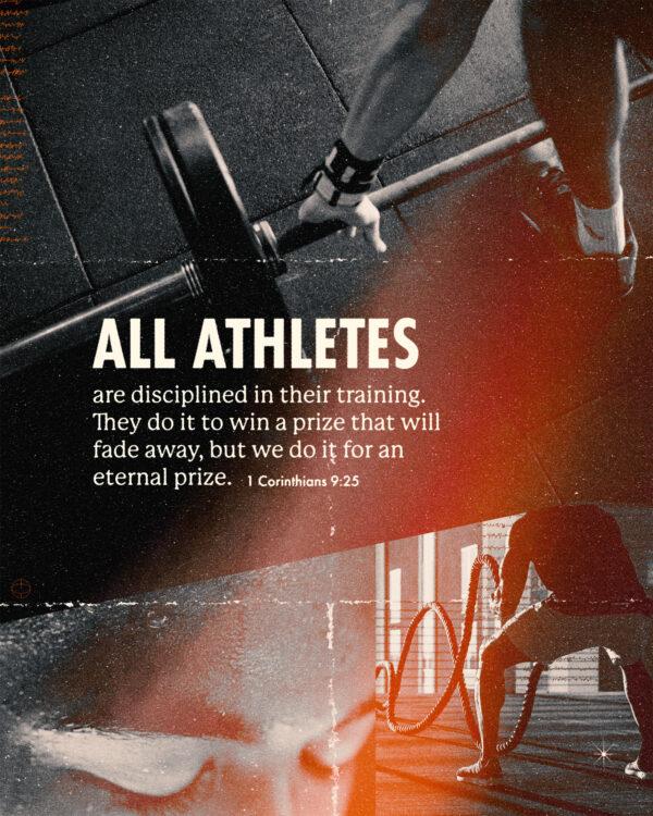 All athletes are disciplined in their training. They do it to win a prize that will fade away, but we do it for an et...