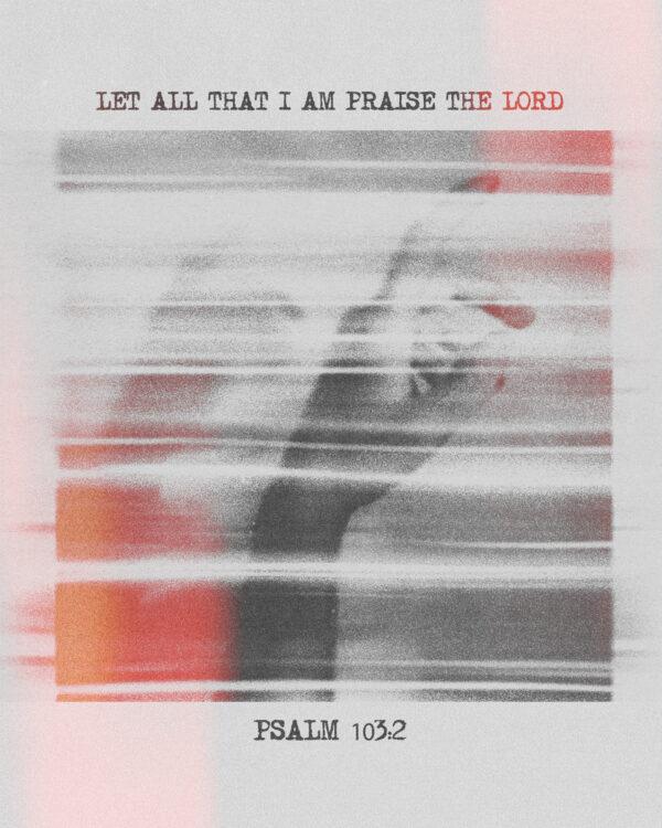 Let all that I am praise the LORD. – Psalm 103:2