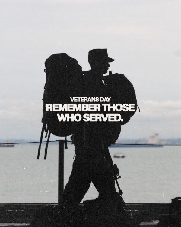 Veterans Day. Remember those who served.