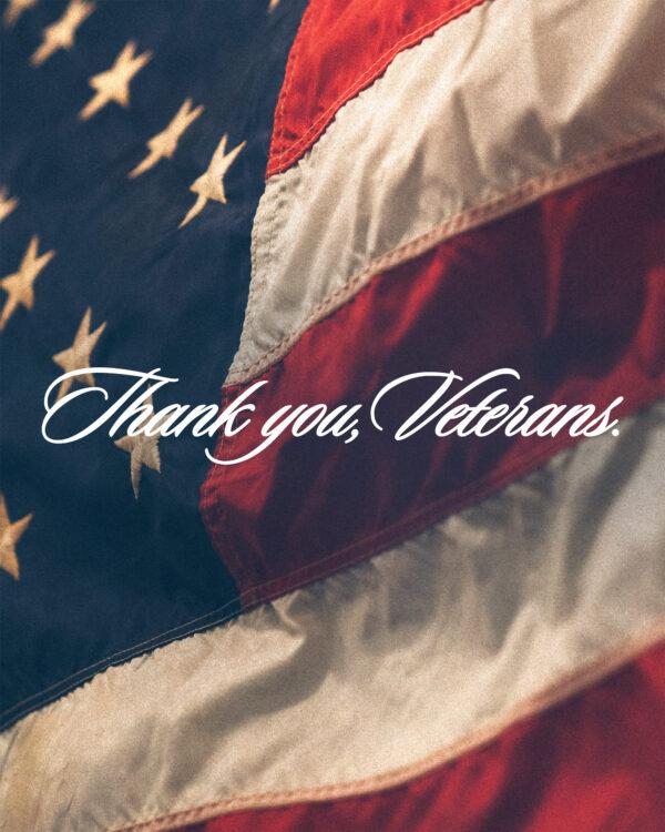 Thank you, Veterans