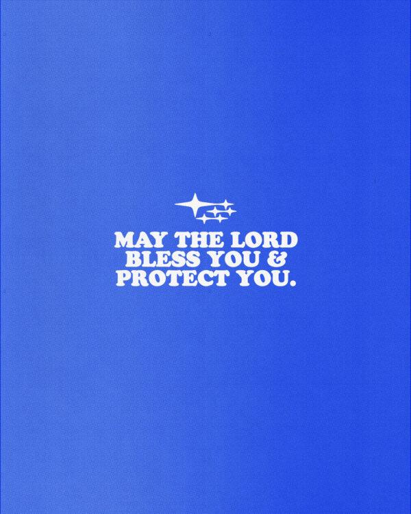 May the LORD bless you and protect you.