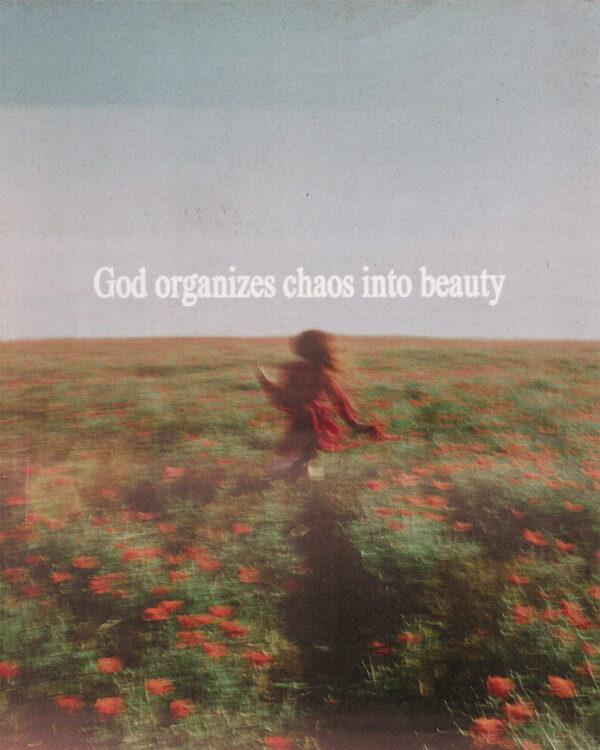 God organizes chaos into beauty