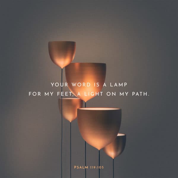 Your word is a lamp for my feet, a light on my path. – Psalm 119:105