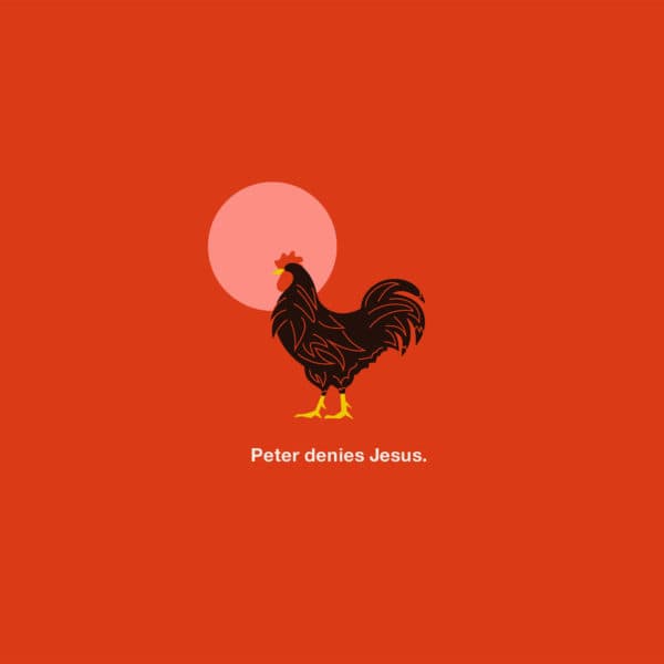 Stations of the Cross: Peter Denies Jesus