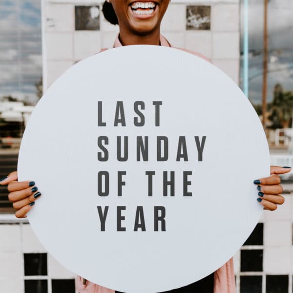 Last Sunday of the year