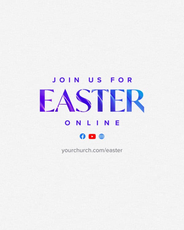 Join us for Easter Online
