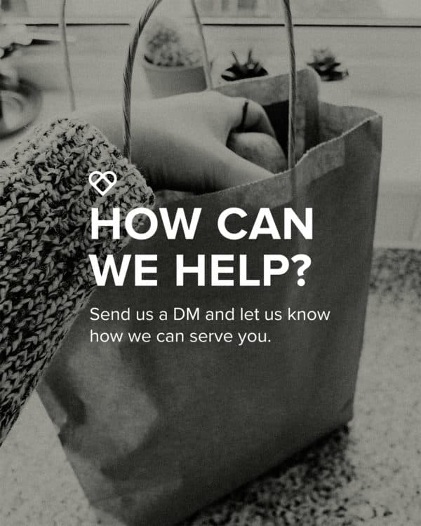 How can we help? Send us a DM and let us know how we can serve you.