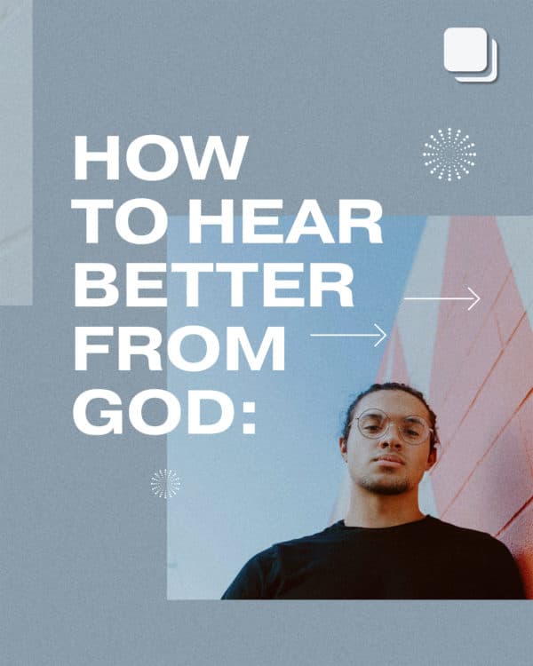 How to hear better from God: 1) Read Scripture so you can recognize God’s heart. 2) Slow down and be silent. 3)...