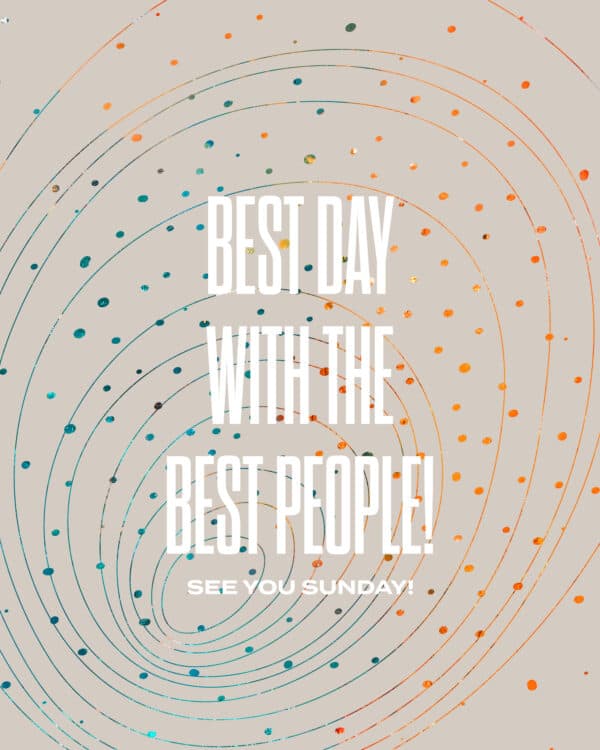 Best day with the best people! See you Sunday!