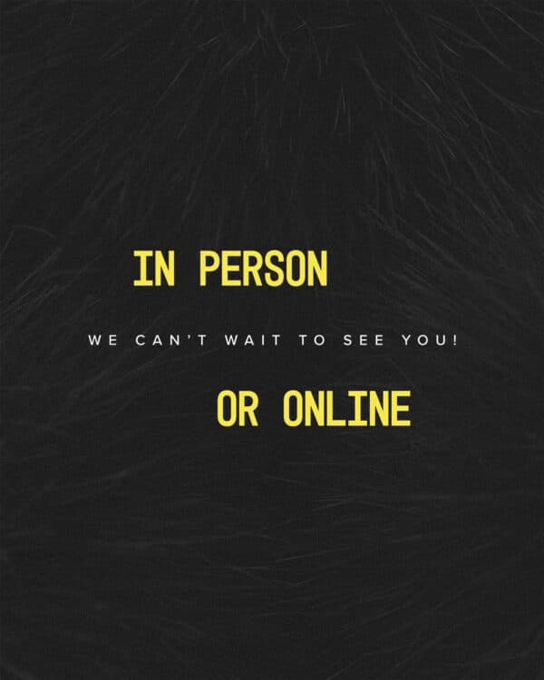 We can’t wait to see you! In person or online.