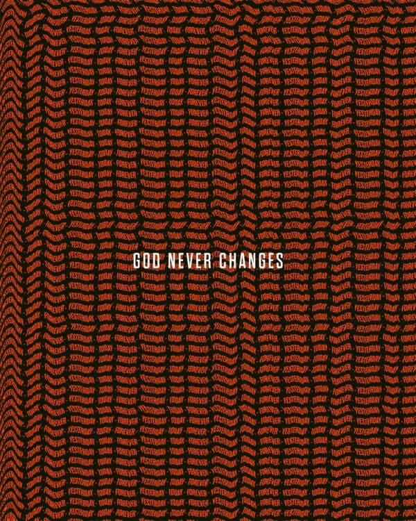 God never changes