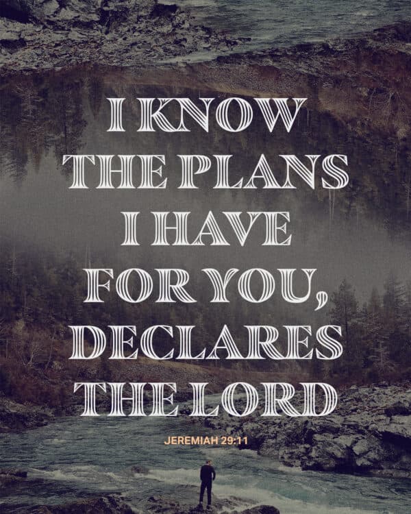 I know the plans I have for you, declares the LORD. – Jeremiah 29:11