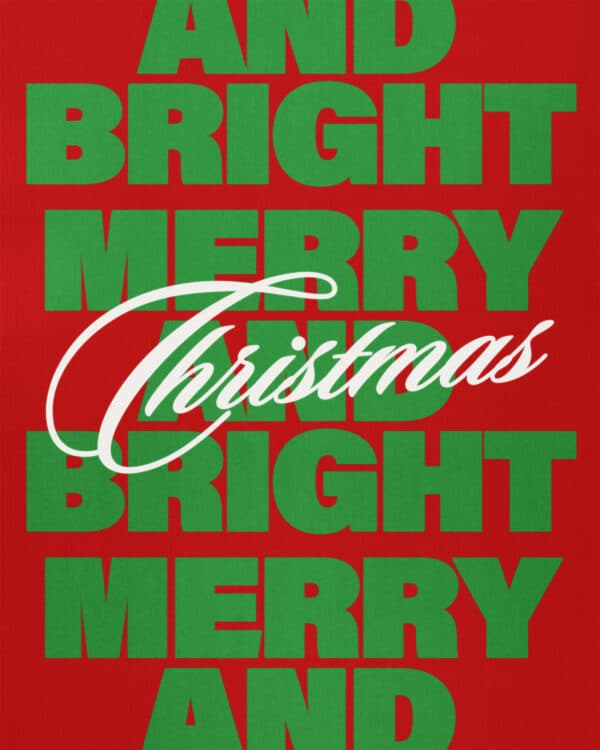 Christmas. Merry and Bright.