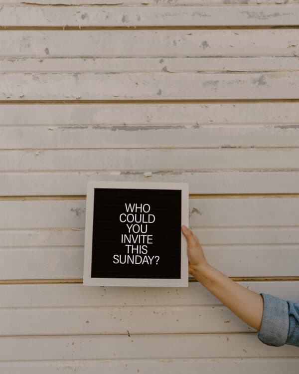Who could you invite this Sunday?