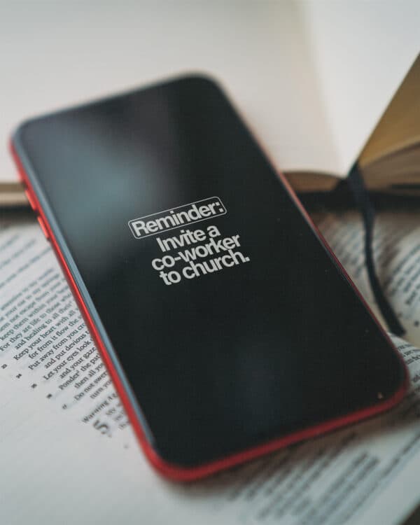 Reminder: Invite a co-worker to church.